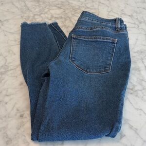 Maurices Women's Dark Blue Distressed Skinny Jeans Size 2